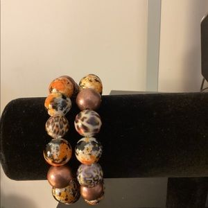Wood bead bracelets